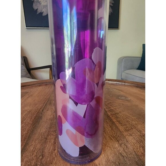 2020 Starbucks Purple Pink Hearts Valentine Grande Coffee Cup Tea Mug 16oz - Picture 2 of 5